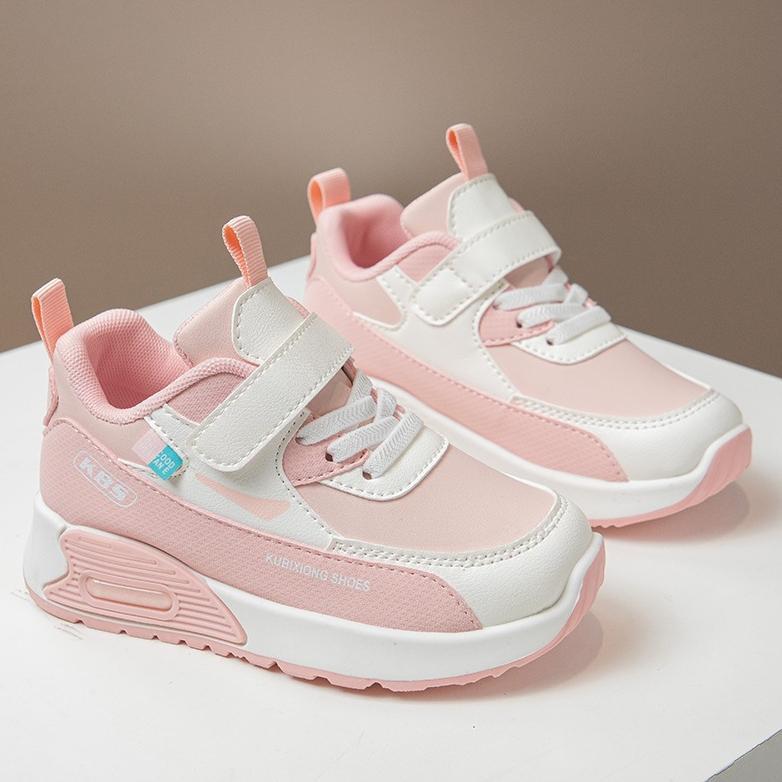 FREE ONGKIR COD SEPATU SNEAKERS SPORTY ANAK PEREMPUAN KEKINIAN / SEPATU SNEAKERS CASUAL PINK ANAK CE