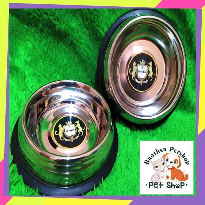 Lansungaja- Tempat Makan Stainless - Tempat Makan Kucing Anjing Mini Stainless