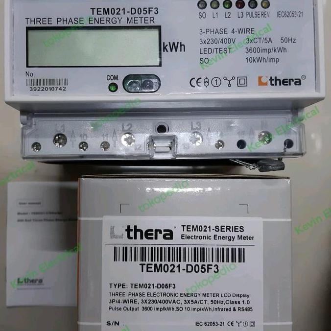 TERMURAH - Thera TEM021-D05F3 kWh Meter LCD
