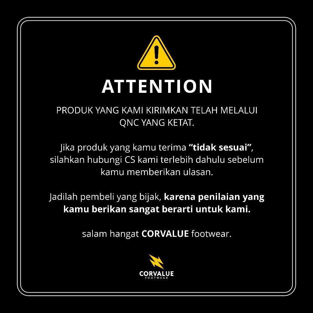 DISKON CORVALUE - OTARU FULL BLACK | SEPATU SNEAKERS PRIA WANITA CANVAS CASUAL