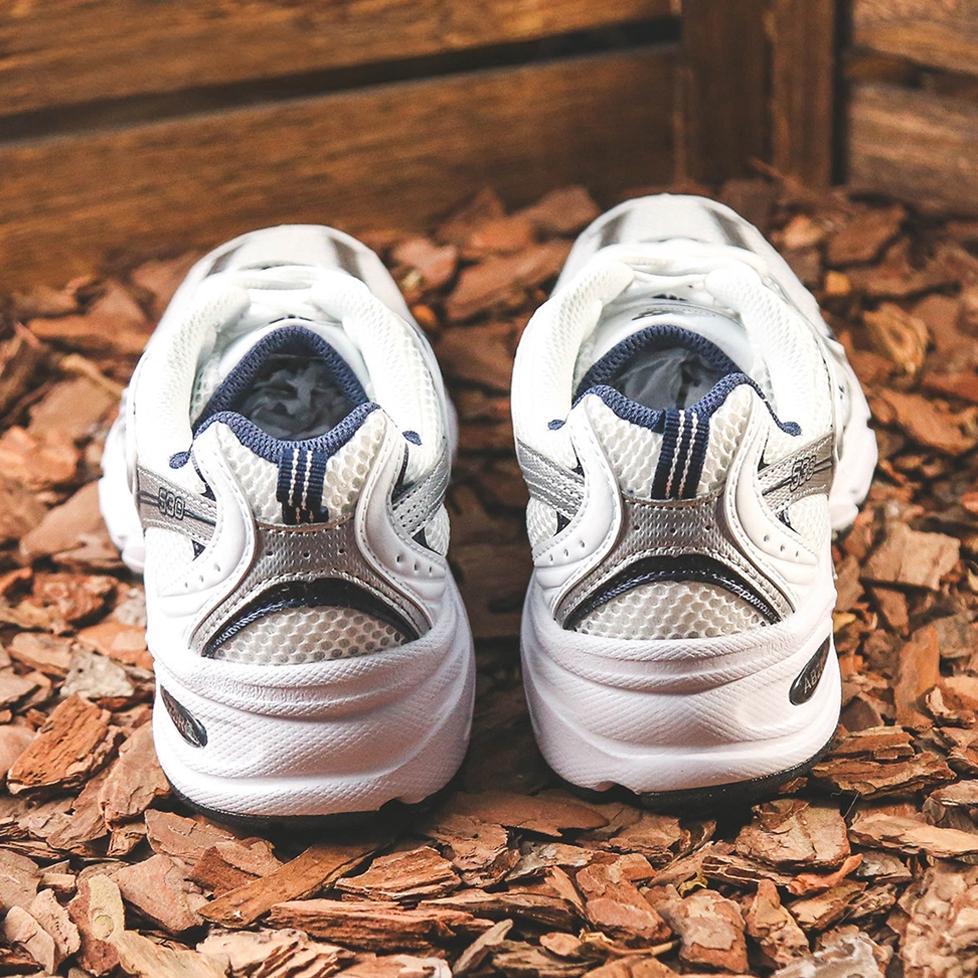 PROMO TERBARU NB530 MR530SG Sepatu Running Retro Old School Putih Silver Pria Wanita Casual Sporty