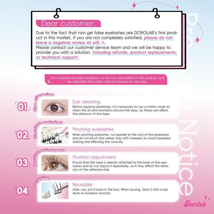 Moumou- Dorolab Wonderland Series TinmanBulu Mata Palsu Pemula Bebas Lem Tidak Perlu Menggunakan Lem