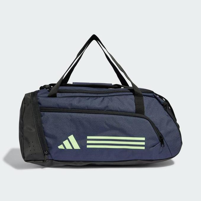 adidas Essentials 3-Stripes Duffel Bag Small Unisex Blue IR9821 Ready