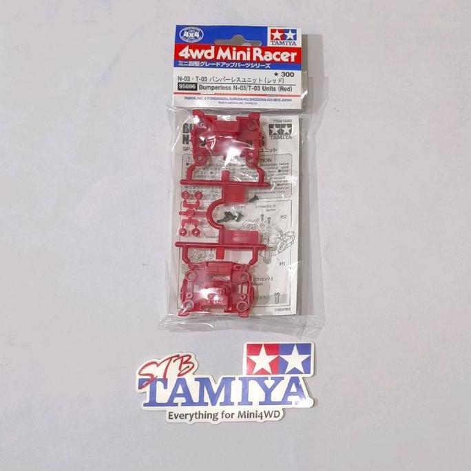 95696 Tamiya Bumperless N-03/T-03 Units (Red)