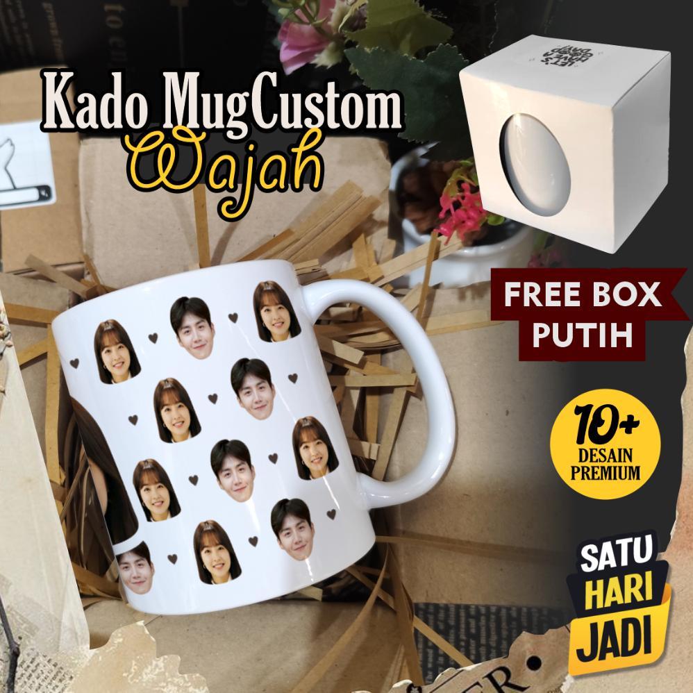 Gelas Mug Custom Design Foto Lucu Hadiah Ulang Tahun Pernikahan Wisuda Graduation Buat Cewek Cowok