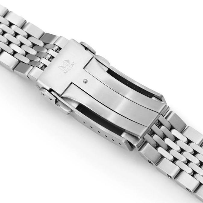 19mm MILTAT Goma BOR Universal Straight-End Solid with V-Clasp