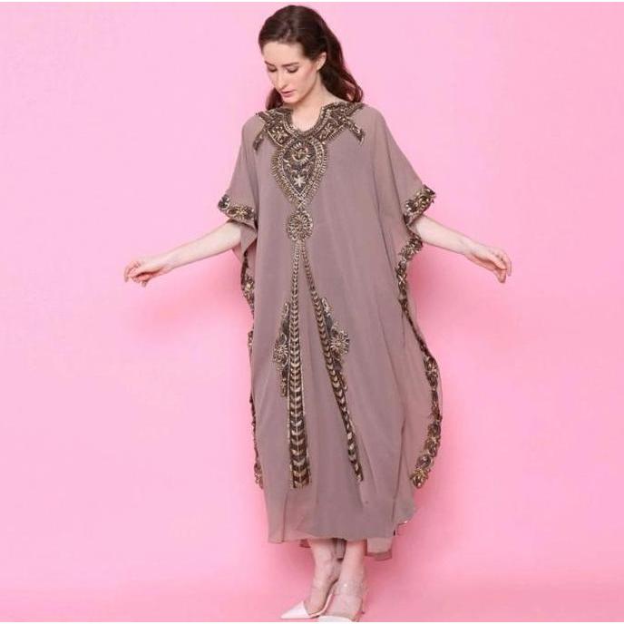 Sekarangaja- Thabishop / Kaftan Luna / Hn / Baju Gamis Wanita / Gamis / Baju Gamis Terbaru / Gamis K