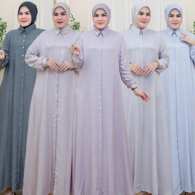 Sekarangaja- Nnfashion ~ Ayara Dress Gamis Wanita  Muslimah Dewasa Remaja Syari Casual Formal Lebara