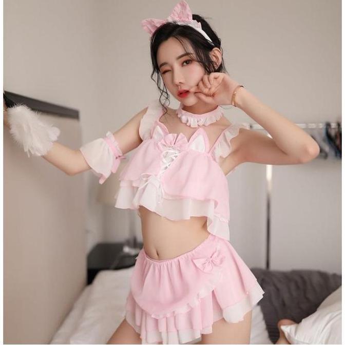 LI-40 nekomimi lolita cat baju tidur wanita kostum cosplay costume