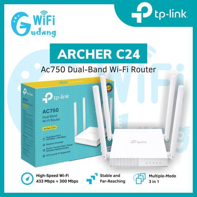 Tp-link Archer C24 AC750 Dual-Band Wi-Fi Router Tplink Archer C24