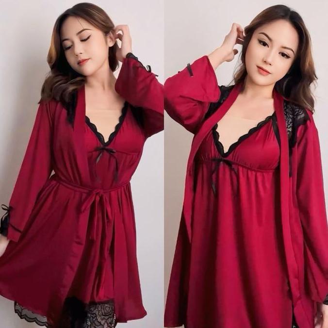 WILDNOD - Benita S - 7XL (LD 70-160cm) nightdress & kimono