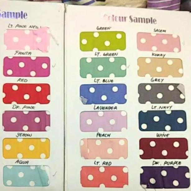 DS356 - Kain katun jepang motif - Polkadot Besar. katun jepang tokai senko