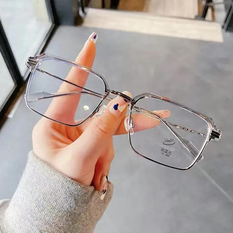 DISKON DONAT - KACAMATA PHOTOCROMIC PRIA KACA MATA HITAM FRAME KOTAK SUNGLASSES ANTI UV