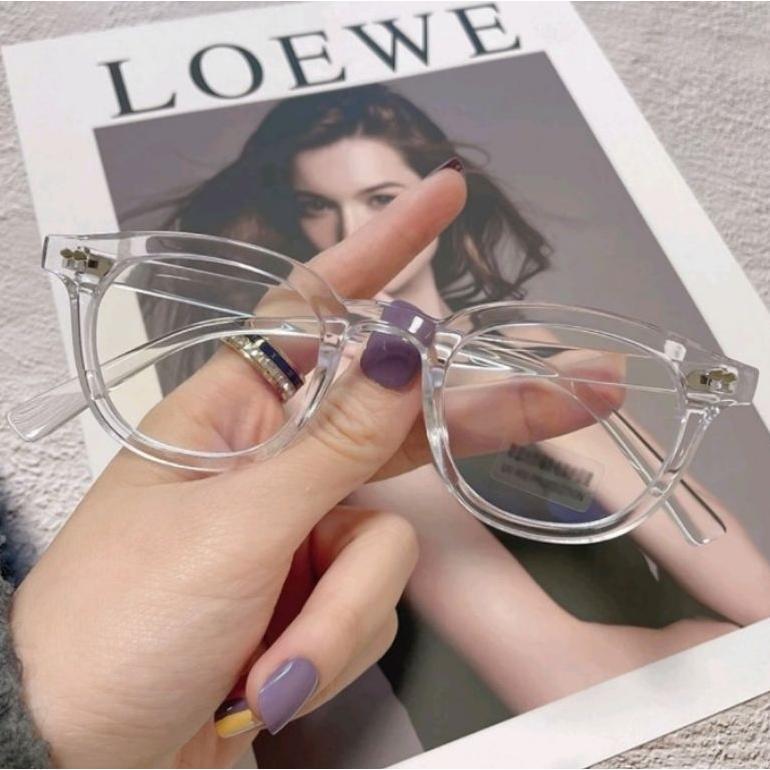 DISKON KACAMATA MOSCOT MSCT KATARSIS FASHION PRIA WANITA KOREA HITAM BENING OVAL