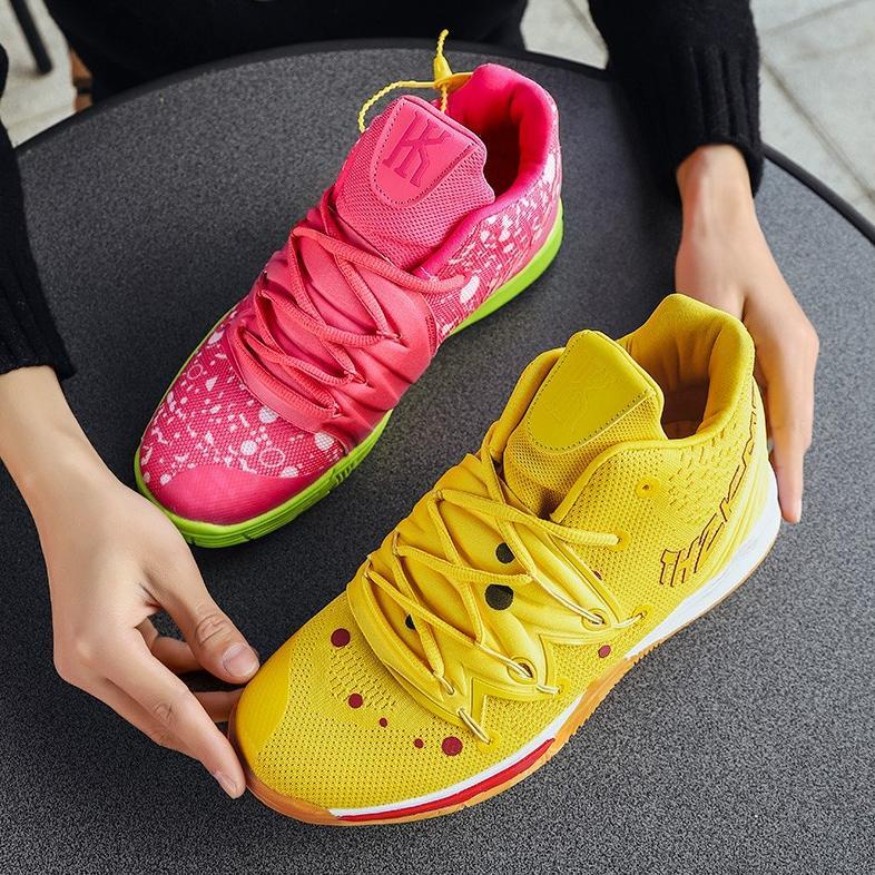 CUCI GUDANG SEPATU BASKET KYRIE 5 Spongebob  Patrick Star basketball shoes 4 colors NBA irving 5 bas