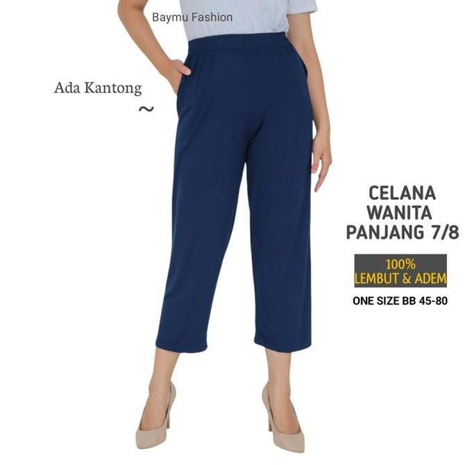 DY90 - Celana Wanita Harian Jumbo Ada Kantong Legging Lejing / Celamis Celana Dalaman Gamis Adem Lem