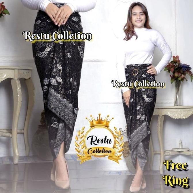 DB233 >> ROK LILIT BATIK BAWAHAN KEBAYA WISUDA Kondangan Tunangan wanita Kain Maxi Motif Panjang Bel