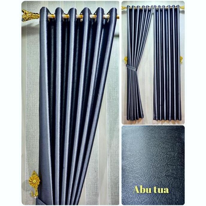 // GORDEN BLACKOUT GLOSSY POLOS EMBOS PREMIUM SMOKRING TEBAL ABU TUA *