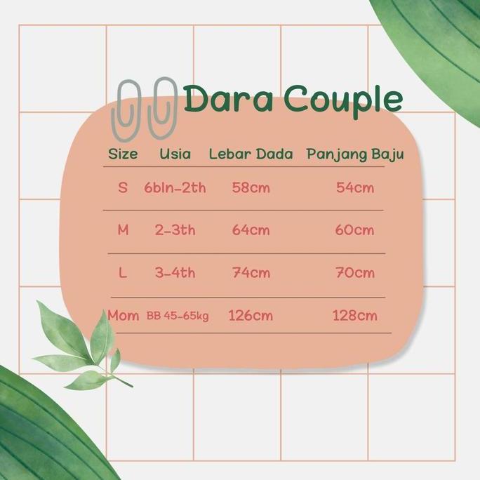 BD - DARA Couple Ibu dan Anak (Dijual Terpisah) Baju Muslim Couple Kekinian 2025 Mom Tunik