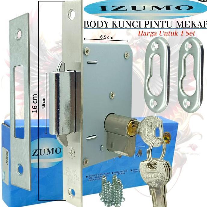 bartendiseller - body kunci pintu geser izumo/ body kunci lidah mekar  / kunci pintu geser/lock body