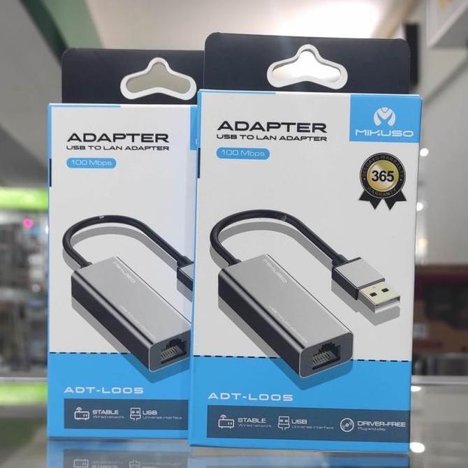 Conextic- Mikuso Adt-L005 Pro Usb To Lan Adapter 100Mb/S Nisuta Adt-L005 Pro Original Mikuso