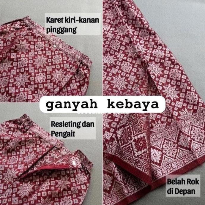 bawah rol span Songket Bawahan Wanita // Rok Songket Instan Ukuran S-2XL rok songket kebaya terbaru 