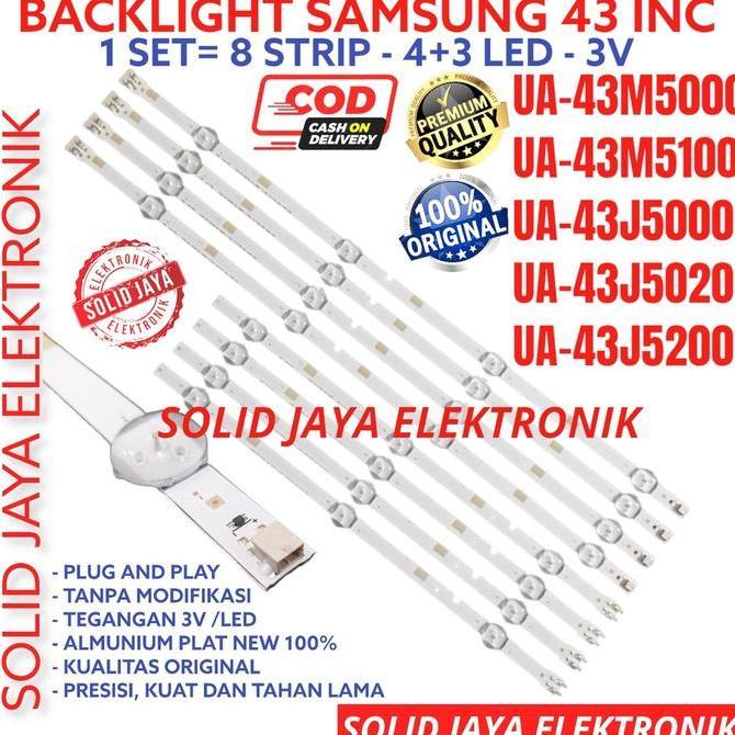 (DS) BACKLIGHT TV LED FOR SAMSUNG 43 INC UA 43M5100 43J5000 43M5000 43J5020 43J5200 LAMPU BL 7K 3V 4