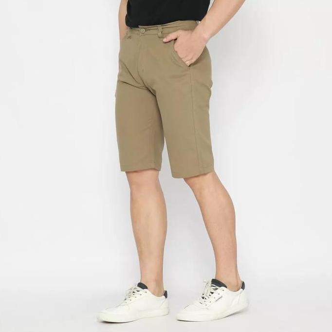 Premium Celana Pendek Pria Bahan Katun Tebal Halus Merk Dicker Kualitas Cardinal Santai Hitam Polos 