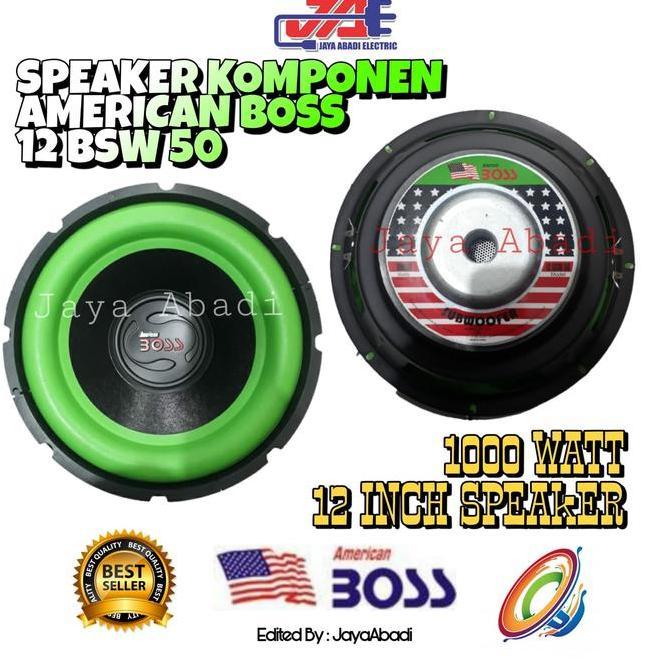 Promo SPEAKER KOMPONEN 12 INCH AMERICAN BOSS 12 BSW 50 SUB Diskon