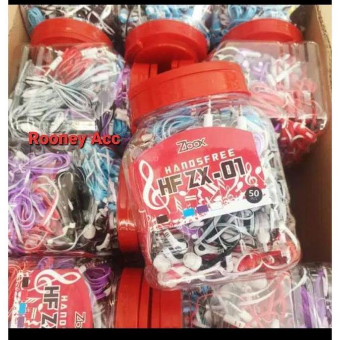 Promo HEADSET ZBOX TOPLES HF ZX-01 ISI 50PCS/HEADSET MIC MURAH GROSIR ZBOX Diskon