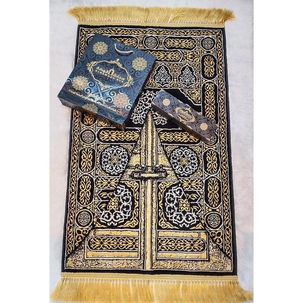 [TERBAIK] Sajadah Multazam/Sajadah Kiswah Kabah/Sajadah Pintu Kabah ORIGINAL