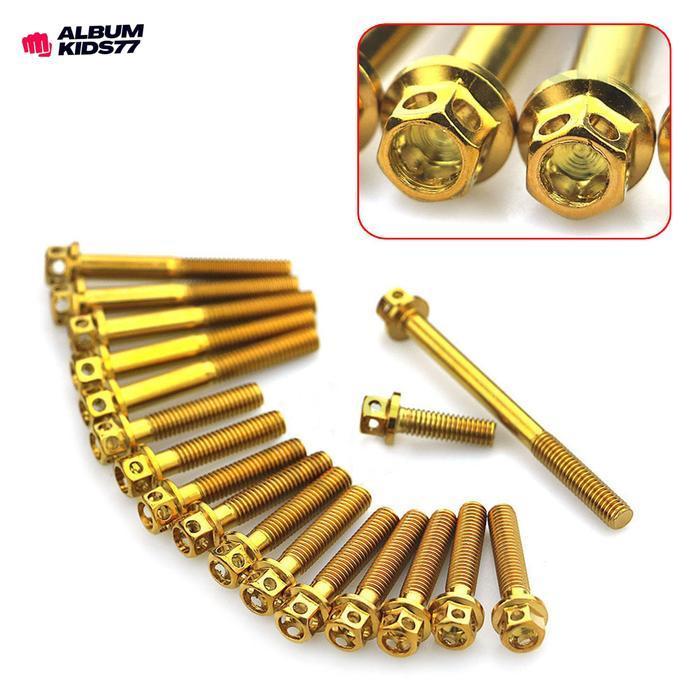 Baut Baud Mur Probolt Probol Blok Mesin Supra X Grand Astrea Titanium Original Dan Terpercaya