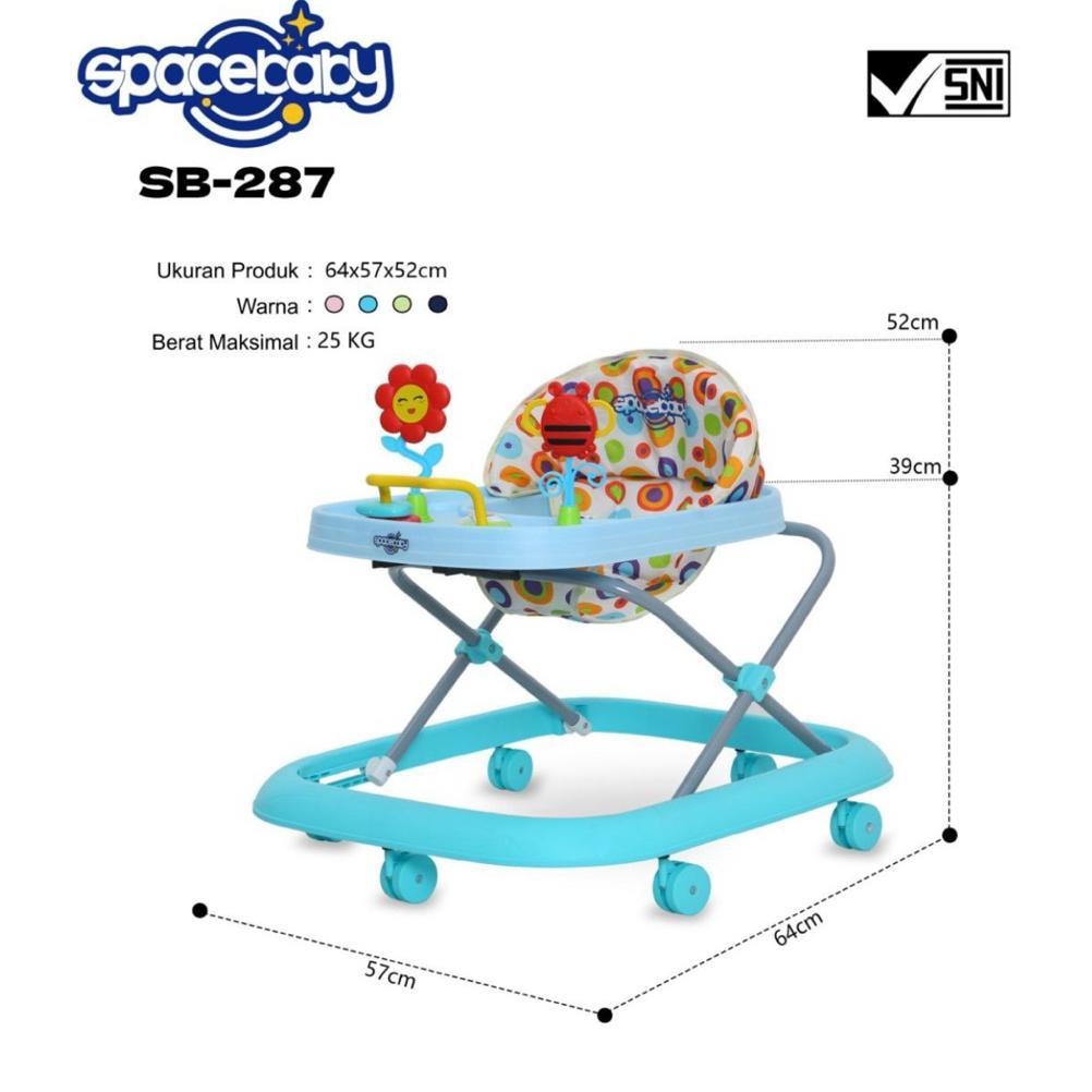 [Free Bubblewrap] Bams Termurah Baby Walker Standart Apolo Apollo Standar Space Baby Spacebaby Sb 28