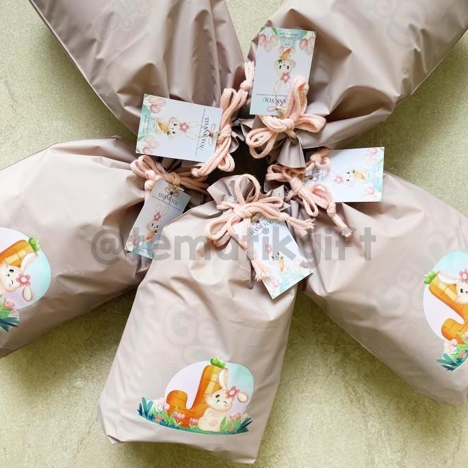 Tas Ultah Serut Pouch Goodie bag Ulang Tahun Souvenir Anak Premium
