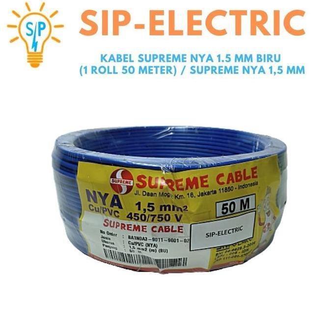 Allthebest- Kabel Supreme NYA 1.5 mm Biru1 Roll 50 Meter / Supreme NYA 1,5 mm Biru