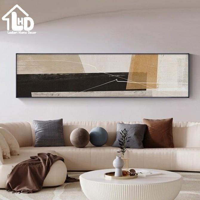 lukisan kanvas abstrak minimalis || hiasan dinding kamar