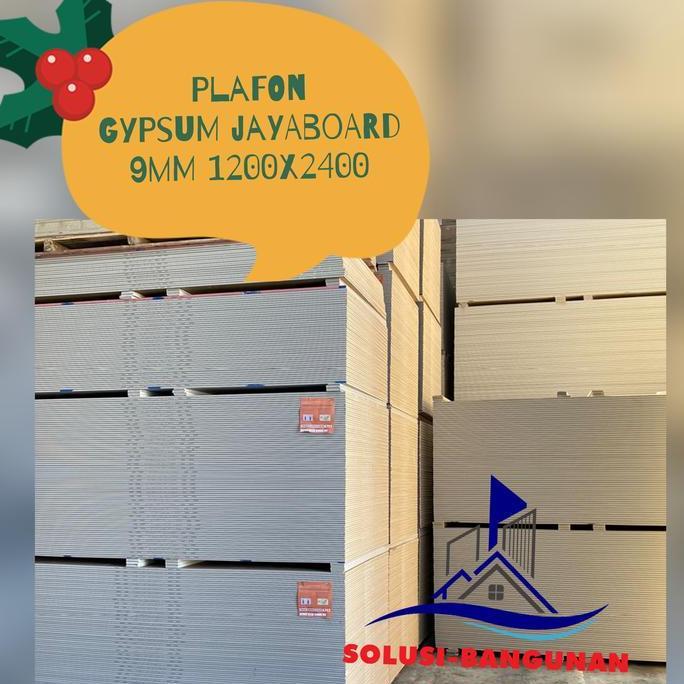 GIPSUM JAYA 9MM / PAPAN GIPSUM / GYPSUM JAYABOARD 9MM 1200X2400 murah