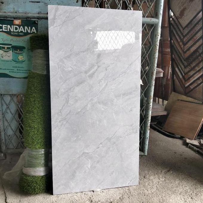 GRANIT 60X120 GLOSSY ABU MOTIF MARMER - IKAD / GRANIT GREY MARMER TOP TABLE murah