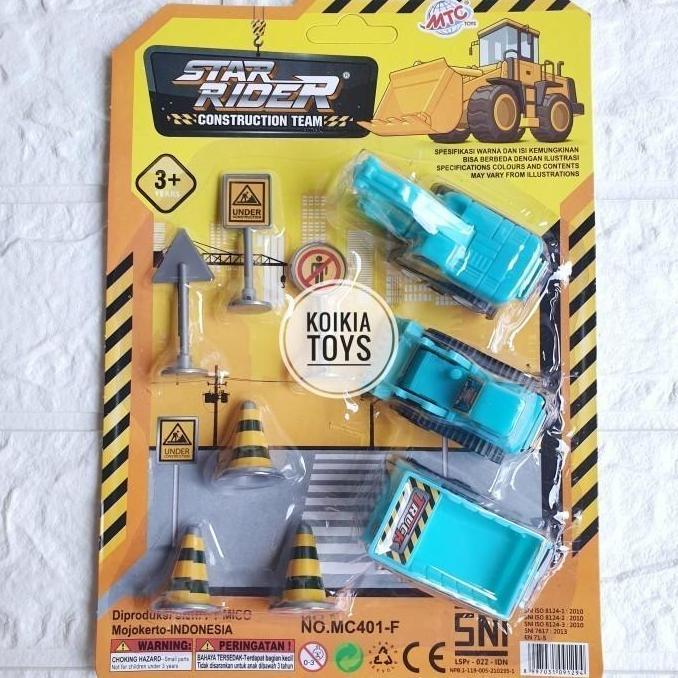 Promo Mainan Mobil Truk Kontruksi Kecil Dan Rambu