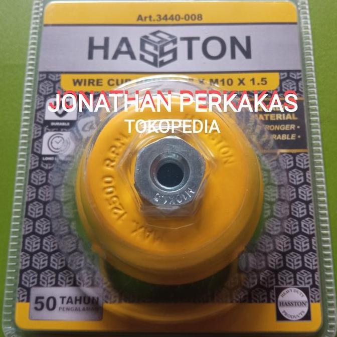 sikat mangkok 3" haston prohex/wire cup brush 3"/sikat kawat gurinda murah