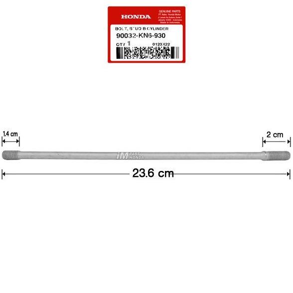 90032-KN6-930 BAUT ANCER TUSUK SATE PANJANG BOLT STUD B CYLINDER HEAD TIGER