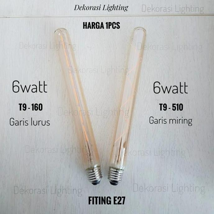 Ready stock L650 lampu gantung vintage1lampu+ lampu filamen edison LED 6-7W