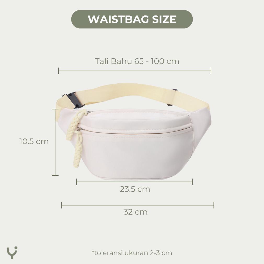 BIG SALE YOURA - TAS PINGGANG UNISEX PRIA WANITA / WAIST BAG UNISEX / TAS PINGGANG WATERPROOF KOREA 