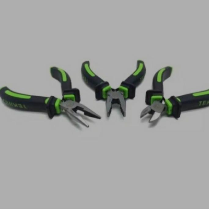 Tang TEKIRO Paket isi 3 pcs / TEKIRO Set Comb 7", Lancip 6", Potong 6"