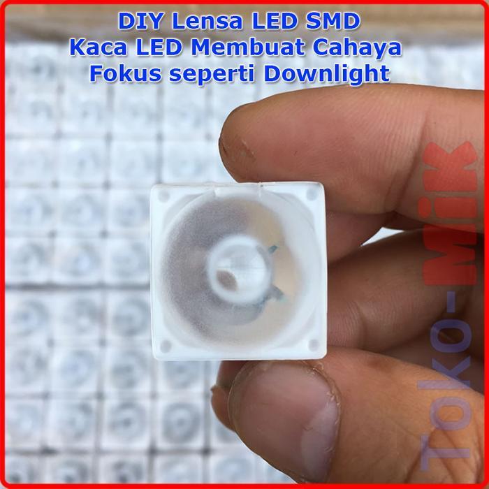 DIY Lensa LED SMD HPL Kaca LED Cahaya Fokus seperti Lampu Downlight