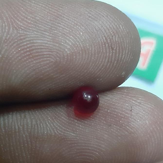 Barang Antik Replika Batu Mustika Merah Delima MD Bulet koleksi