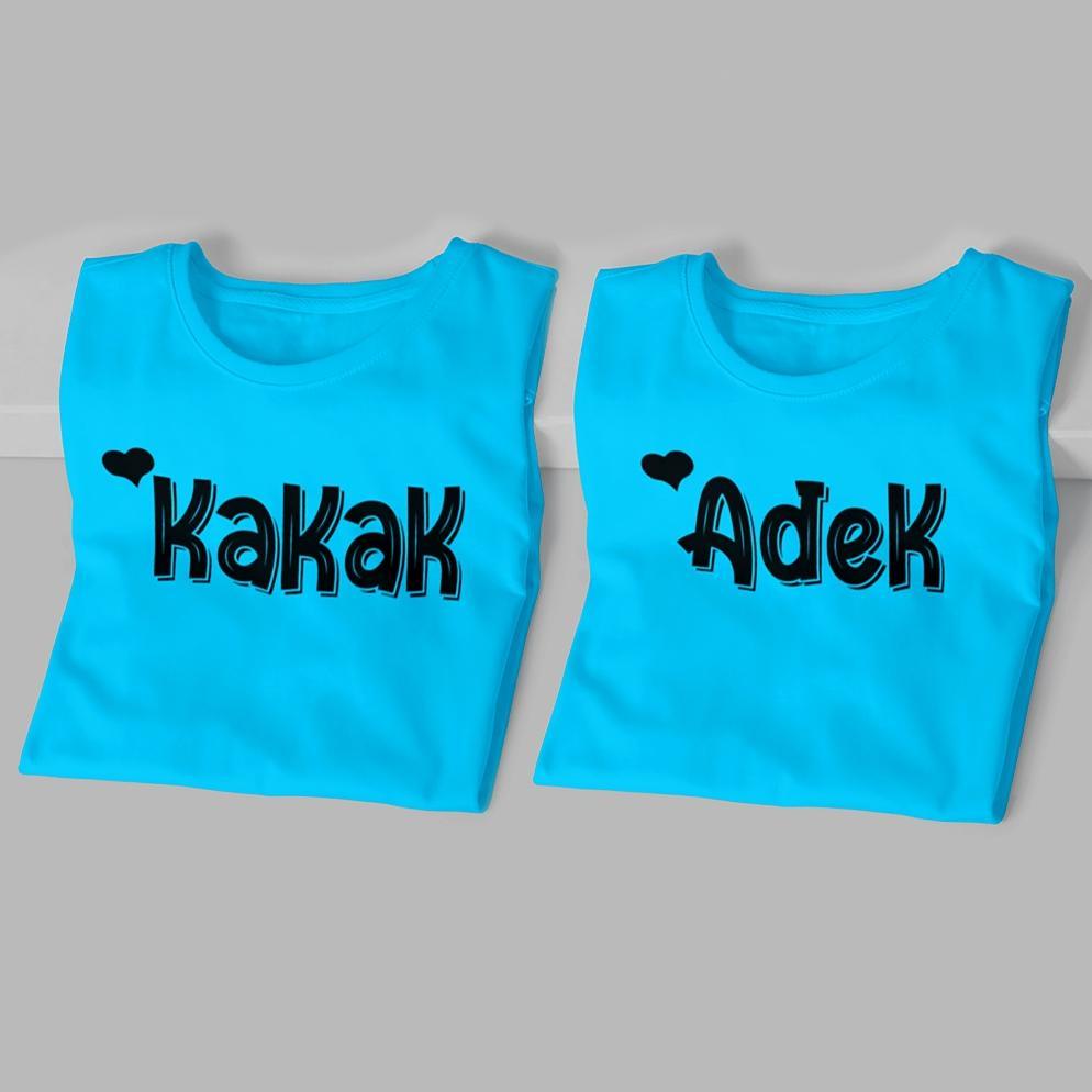 best deals kaos couple anak keren terbaru adik kakak / couple keluarga / couple adik kakak 1-12 tahu