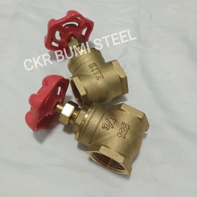 GATE VALVE 3/4" INCH KUNINGAN / STOP KRAN 3/4" INCH KUNINGAN