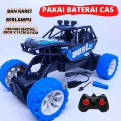 TERBARU MAINAN Anak Mobil Remote Control Offroad SNI Ban Karet Rc Car Jeep Boost Monster