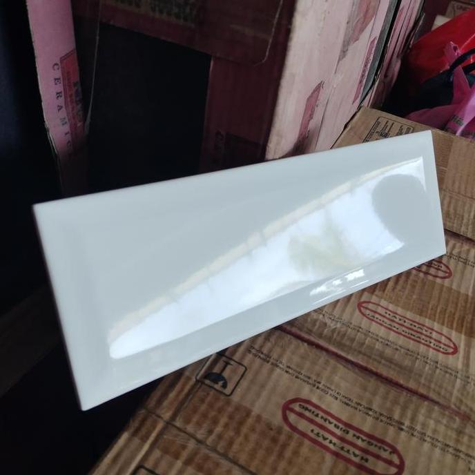 KERAMIK BEVEL 10X30 DAN 10X20 PUTIH murah